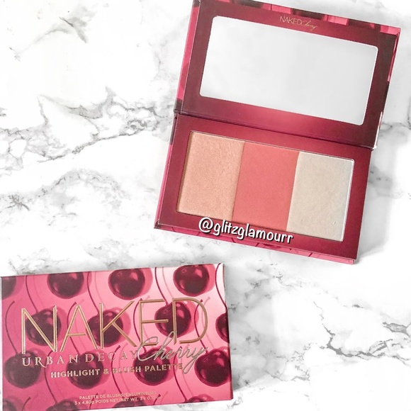 🍒Urban Decay Naked Cherry Highlight And Blush Palette🍒 - Picture 2 of 2
